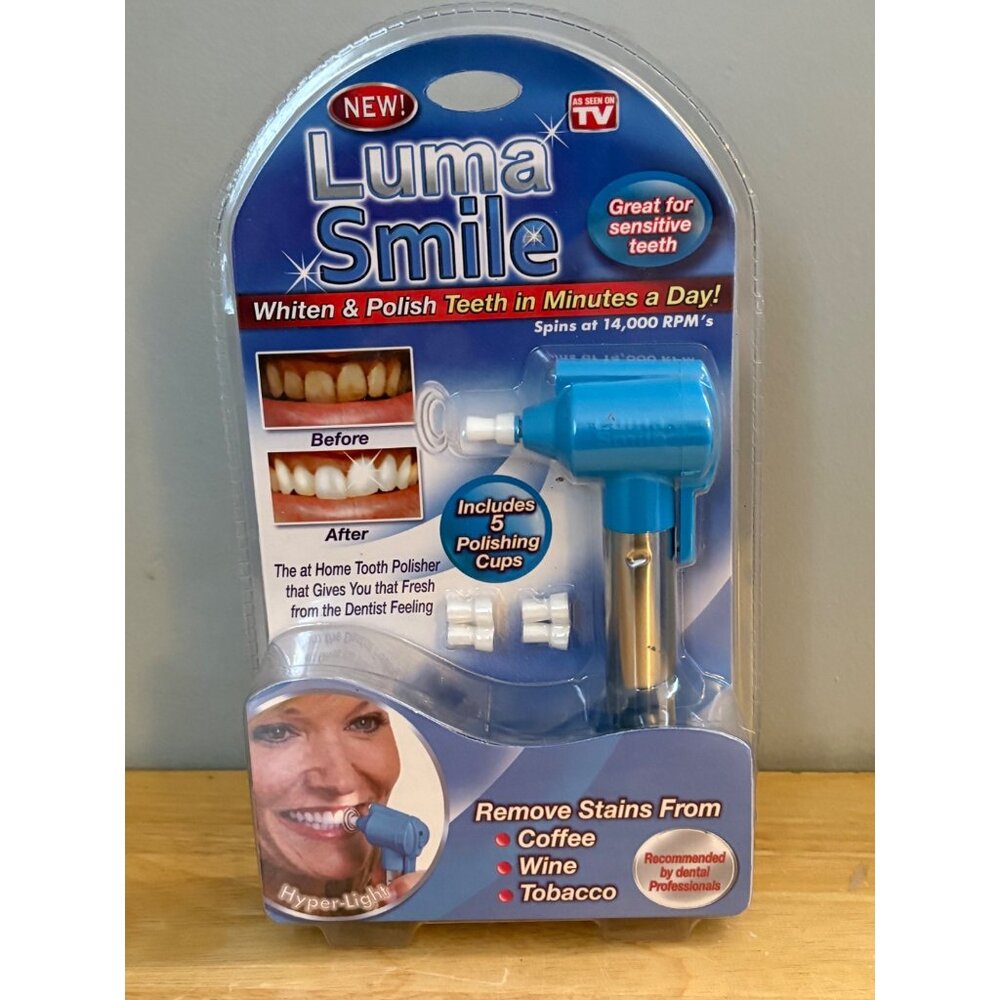 Luma Smile At-Home Tooth Polisher With 5 Polishing Cups